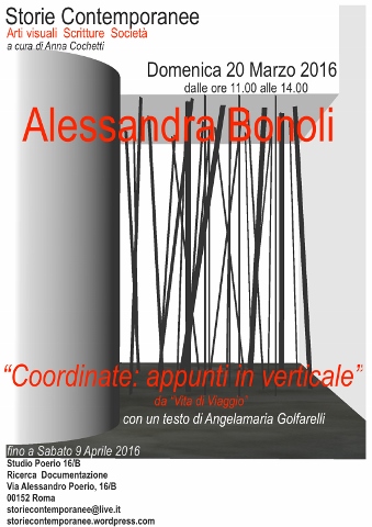 Alessandra Bonoli – Coordinate. Appunti in verticale